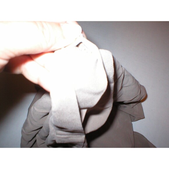 New Ecru NWT $174 Dark Tan Beige Womens Top Blouse S Silk Light Brown SS Small - Picture 7 of 9